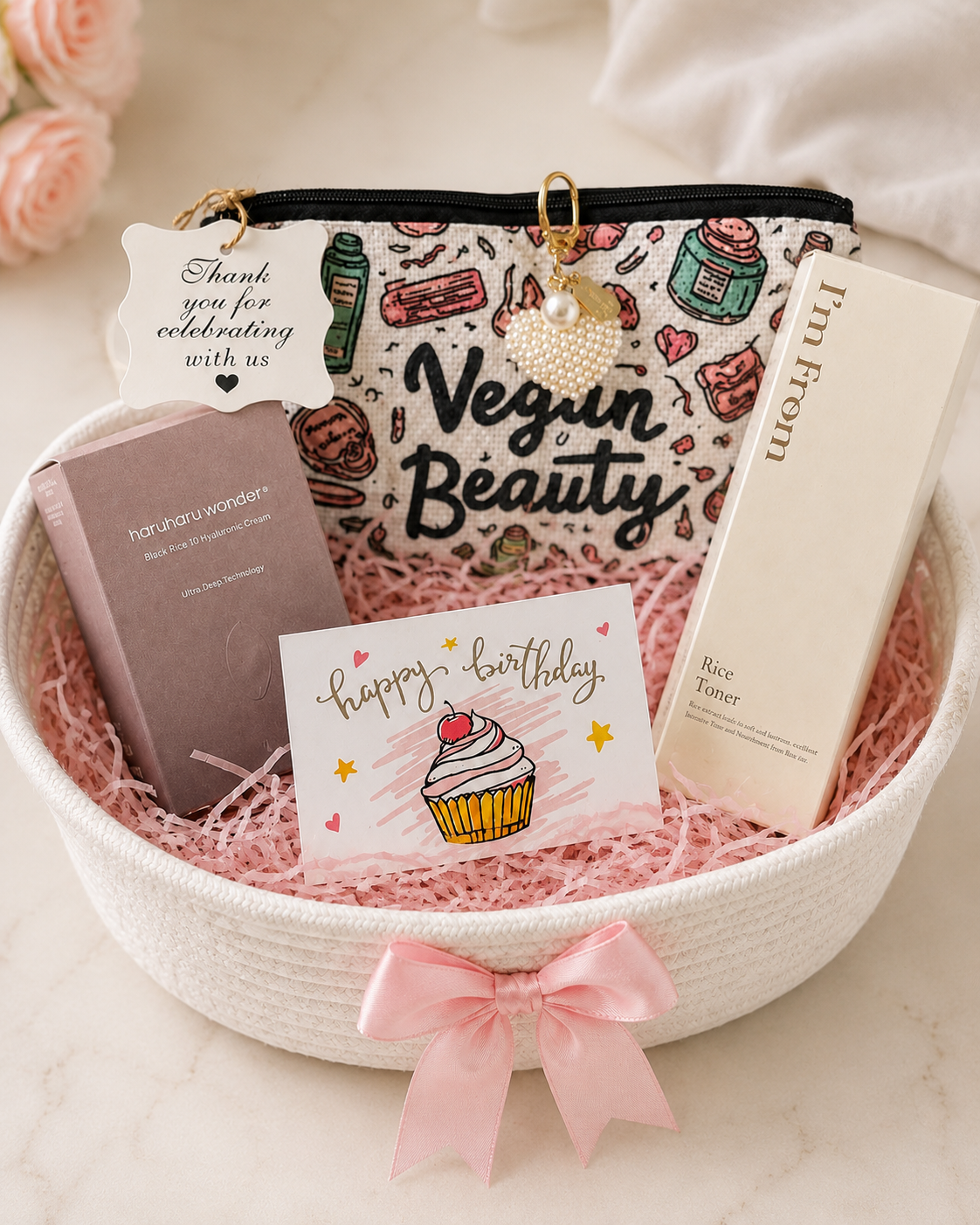 Personalised Vegan Beauty Birthday Hamper