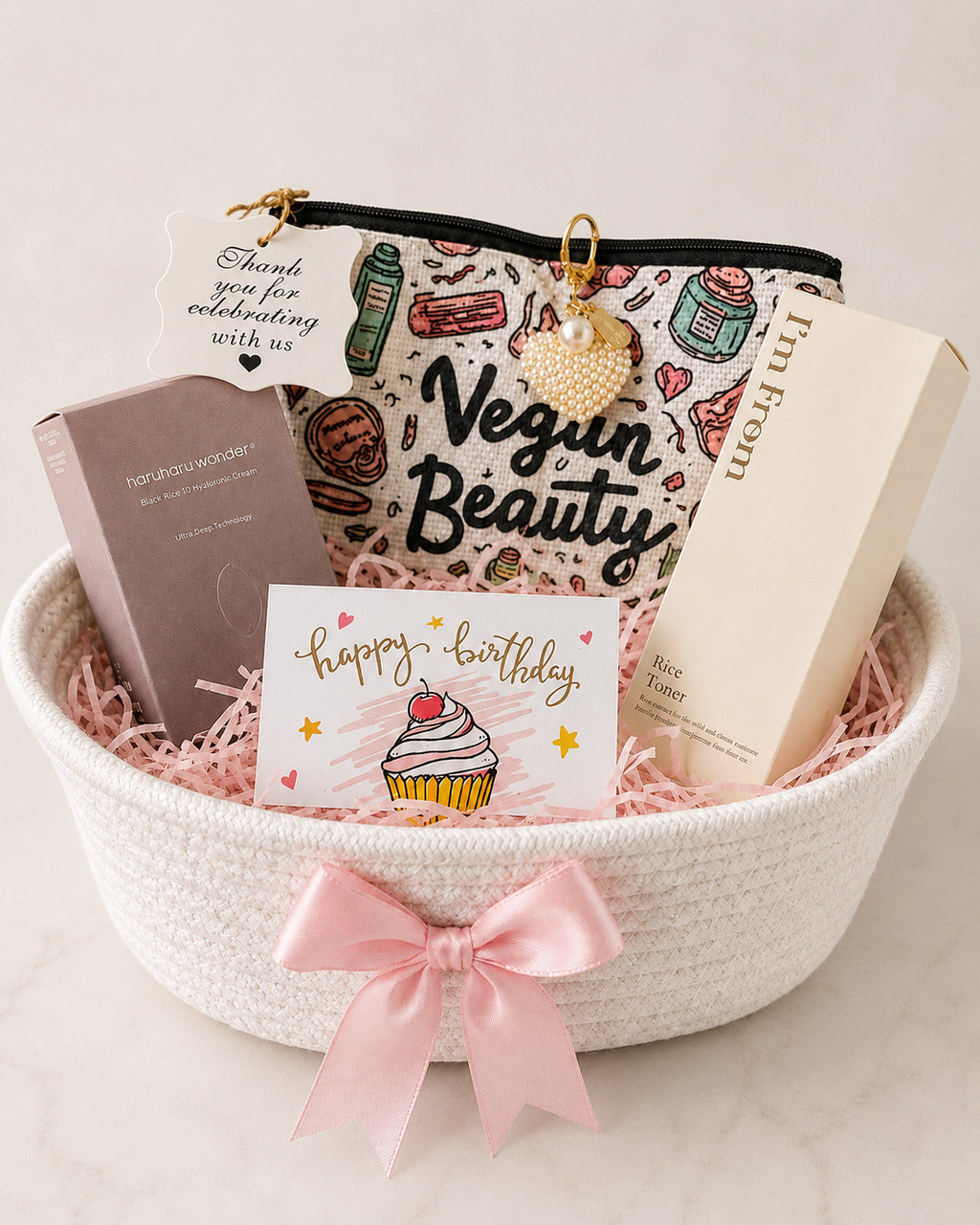 Personalised Vegan Beauty Birthday Hamper