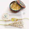Cool Bhaiya Resin Rakhi & Bhabhi Lumba Set